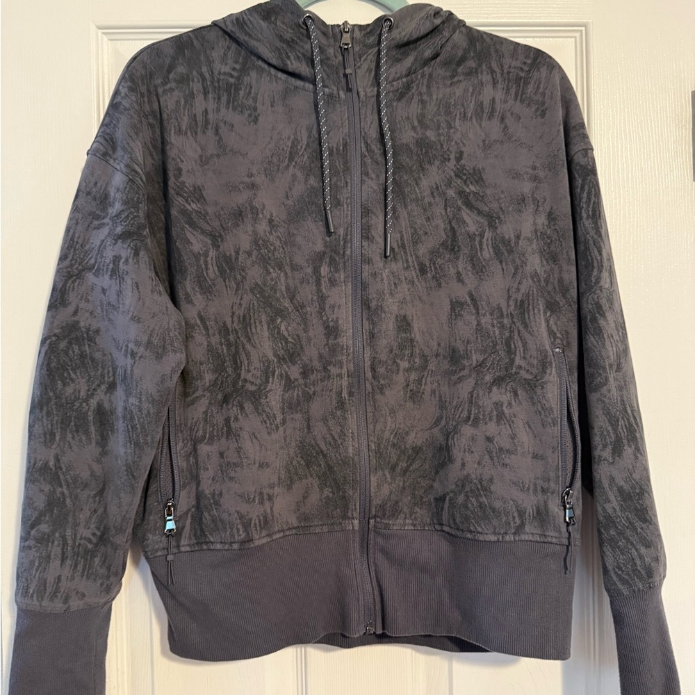 Old Navy Active Charcoal Zip-Up Hoodie- medium